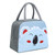 Insulated Lunch Bag Large Capacity Wearable Portable Cute Bento Box Bag for Kids Students School Picnic Koala Dark Gray