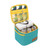Spice Containers 7 Boxes Portable Seasoning Box for Outdoor BBQ Picnic with Storage Bag Green