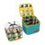 Spice Containers 7 Boxes Portable Seasoning Box for Outdoor BBQ Picnic with Storage Bag Green