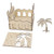 Enchanting Wooden House Ornament With Carved Hollow Star Decoration People Animal Coconut Trees Handcrafted