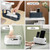 Cable Management Box with Phone Holder Lid Desk Wire Organizer Power Strips Protector Cord Hider Box Cord Organizer for Home Office Desktop