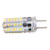 48LED Silicone Bulb 3W 300LM GY6.35 BiPin Bulb AC12V for Chandelier Ceiling Lamp(Cold White 60006500K )
