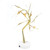 72LEDs Light Tree Shape USB Or Battery Powered Golden FivePointed Star DIY Artificial Tree Decoration Light for Party Holiday