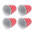 4Pcs Student Melamine Cup Imitation Porcelain Beverage Mug Water Cup for Student Restaurant