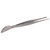 Stainless Steel Bonsai Tweezers Long Tweezers with Crescent Moon Spatula Head for Potted Loosening Soil Planing Grass Straight Style