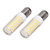 2 Pcs LED Corn Bulb BA15D 10W Dimmable Energy Saving 102LEDs Ceramic Light Bulb AC 100‑120V