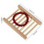 4 pcs Natural Wood Soap Dish Wooden Soap Dishes Soap Holder Rack Water Draining Soap Dish