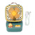 Desktop Fan 2400mAh Rechargeable Portable Quiet 3 Speeds Mini Desk Fan with Night Light for Home Outdoor Green
