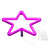 Star Shape LED Light Neon Sign Neon Light for Birthday Party Living Room USB/Battery PoweredPink