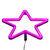 Star Shape LED Light Neon Sign Neon Light for Birthday Party Living Room USB/Battery PoweredPink