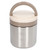 Insulated Food Jar 304 Stainless Steel Japanese Style Round Shape Vacuum Lunch Food Container for Office Worker 1.2L Steel Natural Color