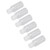 6pcs Camping Spice Containers Mini Portable Transparent Spice Jar Kit with Storage Bag for Kitchen Camping Travelling