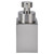 Hand Sanitizer Bottle Silver Large Capacity Non Slip 304 Stainless Steel Press Dispenser Hand Sanitizer Bottle
