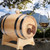 1.5L Household Mini Pine Wood Wine Barrel Keg Wooden Beer Brewing Equipment Wood Color 1.5L