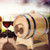 1.5L Household Mini Pine Wood Wine Barrel Keg Wooden Beer Brewing Equipment Wood Color 1.5L