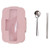 Bento Box Thermal Bento Lunch Box with Spoon and Chopsticks for Adults Kids Students(Nordic Pink Lunch Box Tableware )