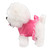 Electronic Plush Dog Interactive Puppy Singing Walking Toy with Remote Control Leash Kids Toddler Birthday Gifts Pink