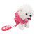 Electronic Plush Dog Interactive Puppy Singing Walking Toy with Remote Control Leash Kids Toddler Birthday Gifts Pink