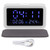 LED Night Lamp Alarm Clock with 15W Wireless Charger Thermometer for Home Bedroom
