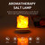 Salt Crystal Lamp Night Light USB Aroma Diffuser Salt Lamp Colorful Salt Crystal Lamp Fragrance Oil Diffuser for Office Yoga Bedroom