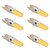 6pcs G9 LED Light Bulb COB Dimmable Professional G9 LED Bulb Replacement for Wall Lamps Table Lamps