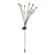 Firefly Lights LED 800mAh IP65 Waterproof Solar Firefly Decorative Lights for Christmas Wedding Garden Warm White Black Rod with Leaves 8 Heads