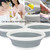 Collapsible Plastic Washing Basin Outdoor Portable Picnic Food Container Vegetable Washing Tool