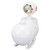 Mini Air Humidifier Quiet Portable Multifunctional Aroma Humidifier for Study Dorm 300ml White