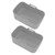 2pcs Fryer Silicone Basket Nonstick High Temperature Resistanc Fryer Liner with Brush for Ninja DZ201 Foodi 8QT Grey