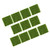 10Pcs Garden Home Plastic Crafts Micro Landscape Ornaments Simulated Turf 7.5*7.5cm