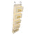 Hanging Closet Organizer Multilayer Strong Load Bearing Capacity Nonwoven Over Door Organizer Hanging Organizer with 2 Hooks Khaki 5 Compartments