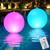 Solar Floating Ball Pool Light IP68 Water Resistant Brightness Adjustment 2/4/6/8H Timing Solar Floating Lights for Pool