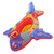 Airship Inflatable Pool Float Multifunctional Floating Swimming Raft with Steering Wheel for Children Aged 1‑5