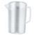 Water Pitcher PC Plastic High Temperature Resistance Frosted Kettle Mix Drinks Water Jug with Scale and Lid for Lemonade Beverage Ice Tea Transparent 5000ml