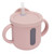 Silicone Sippy Cups Double Handles Lightweight Toddler Training Cup with Tight Leakproof Cover for Home Travelling Pink