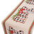 Christmas Table Runner Flag Printing Wear Dirt Resistant Xmas Christmas Table Flag for Christmas Table Cloth Decoration JOY Santa Model