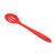 3Pcs Silicone Cooking Spoon Easy to Clean Scratch Resistant Space Saving Kitchen Salad Spoon for Kitchen Red
