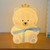 Bedside Night Light Cartoon Animal Shape Cute Modern Decorative LED Night Lamp for Bedroom Living Room Blue Ribbon Dog Shape