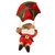 Christmas Decoration Parachute Christmas Snowman Pendant Shopping Malls Parachute Jumping Dolls