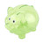 Cute Creative color pig pig bank birthday gift pig bank toy(Green)