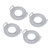 Microwave Cool Plate Spill Proof Microwave Bowl Carrying Tray with Handles for Bowls Plates Microwave Meals