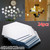 24Pcs Hexagon Mirror Sticker Self Adhesive Mosaic Tiles Bathroom Decorative Mirror Stickers