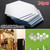 24Pcs Hexagon Mirror Sticker Self Adhesive Mosaic Tiles Bathroom Decorative Mirror Stickers