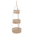 Hanging Fruit Basket Rattan 3 Tiers Multifunctional Foldable Elegant Style Easy Installation Hanging Produce Basket