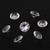 500pcs 10mm DIY Transparent Pointed Acrylic Diamond Gems for Wedding Party (White)