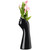 Flower Vase Modern Ceramic Decorative Unique Wavy Shape Vase for Bedroom Living Room Table