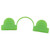 100PCS Greenhouse Arch Frame Double Head Plastic Clip Heating Press Film Clip Clamp 4mm