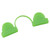 100PCS Greenhouse Arch Frame Double Head Plastic Clip Heating Press Film Clip Clamp 4mm