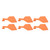 100pcs Blank Livestock Ear Tag Thickened TPU Reusable Animal Ear Label for Dairy Cattle Beef Cattle Yaks Horses Camels Orange