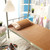 Home Textile Rattan Mat Grid Fitted Sheet Set Summer Cool Bed Cover (80*195cm Pillowcase*1)